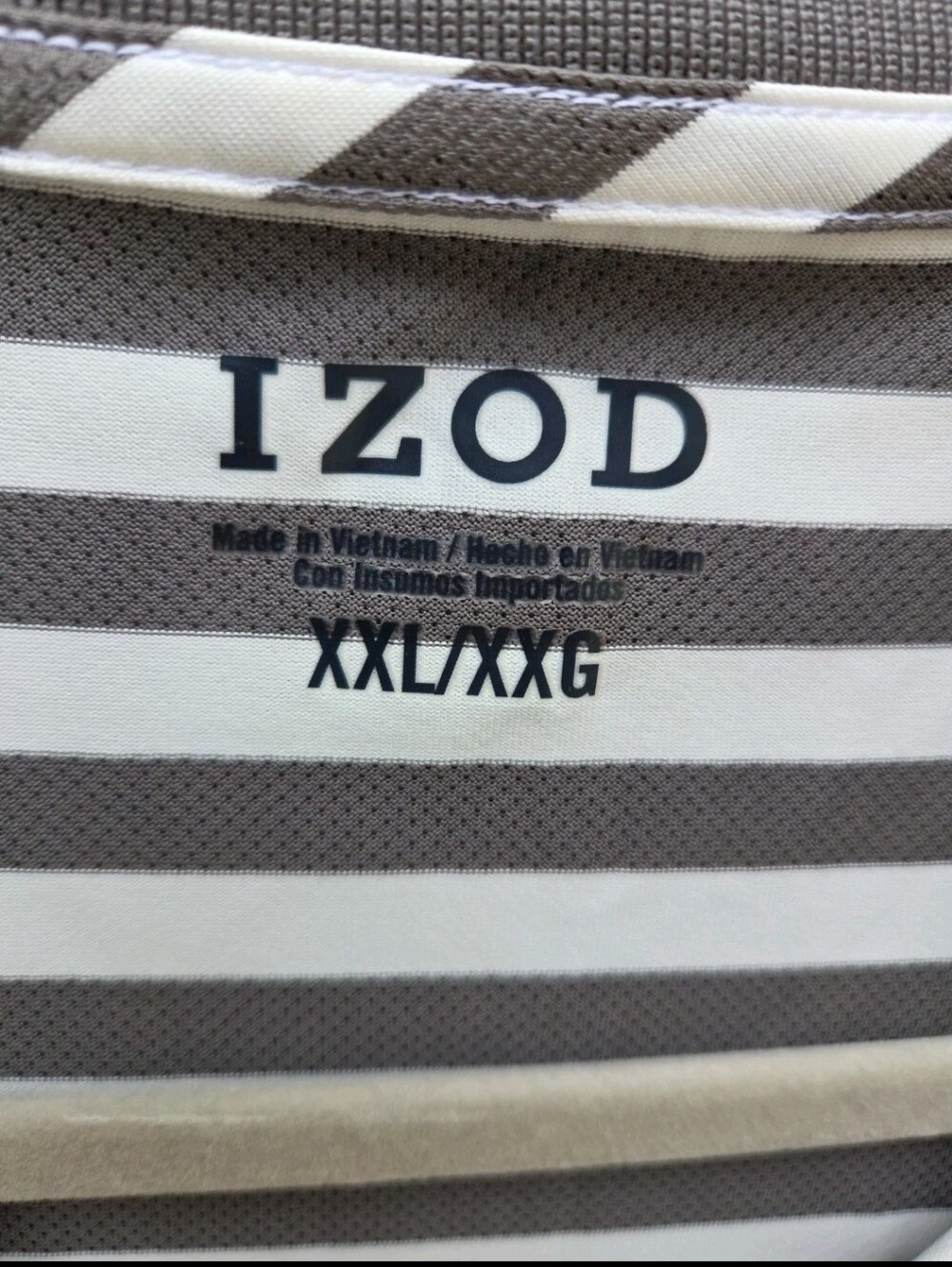 Izod Logo Short Sleeve Performance UPF 15 Moisture Wicking XXL Golf Polo NWT - Picture 2 of 7